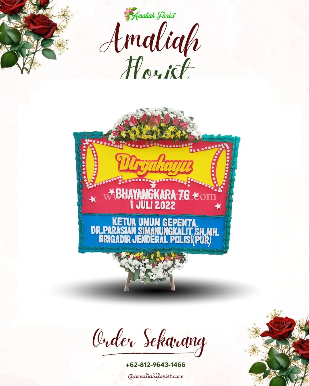 Papan Bunga HUT Ulang Tahun Kandangtepus